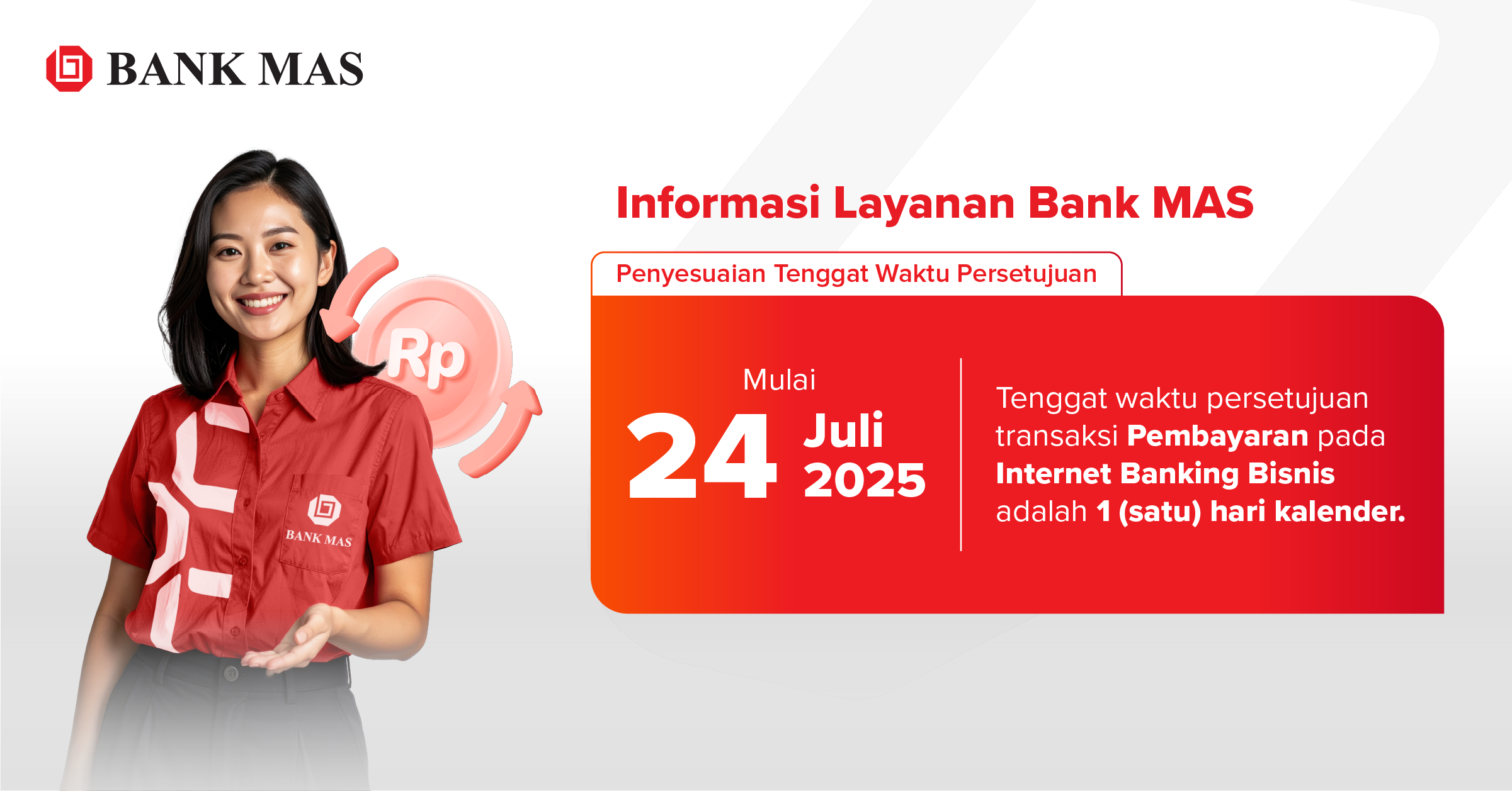 Informasi Perubahan Tenggat Waktu Persetujuan Transfer & Pembayaran Layanan Internet Banking Bisnis